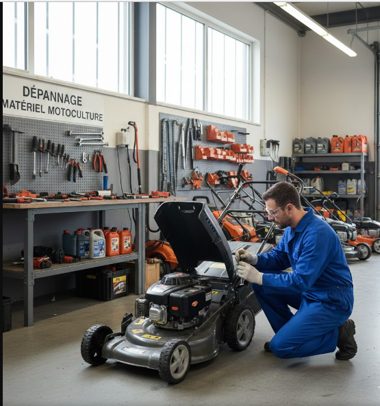 Dépannage de matériel de motoculture, Chancelade