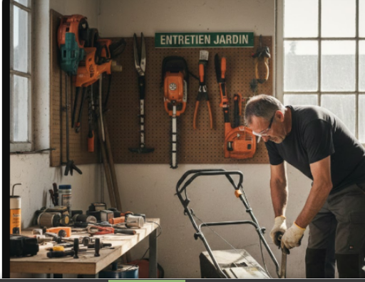 Entretien de materiel de jardin